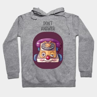 Creepy Vintage "Don't Answer" Chatter Telephone Toy Hoodie